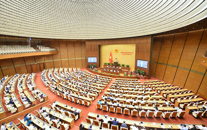 Quốc hội tiếp tục thảo luận tại Hội trường.