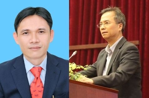 Ông Đặng Xuân Thanh (phải) và ông Nguyễn Đức Minh, Phó chủ tịch Viện Hàn lâm Khoa học xã hội Việt Nam.