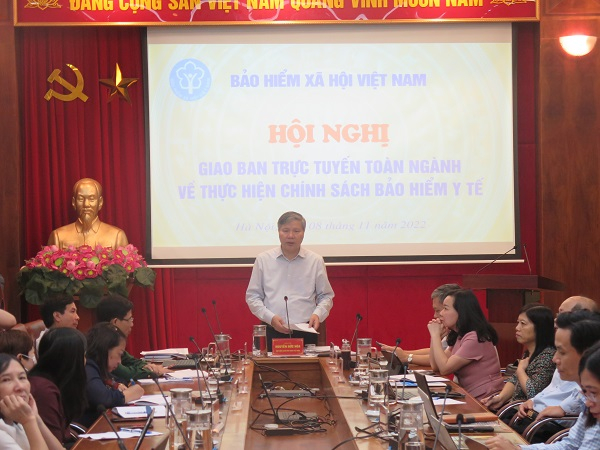 Phó Tổng Giám đốc BHXH Việt Nam Nguyễn Đức Hòa chủ trì Hội nghị.