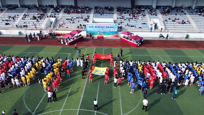 Lễ khai mạc giải bóng đá học sinh THPT Hà Nội - An ninh Thủ đô lần thứ XXI - 2022 Cúp Number 1 Active sáng ngày 27/11