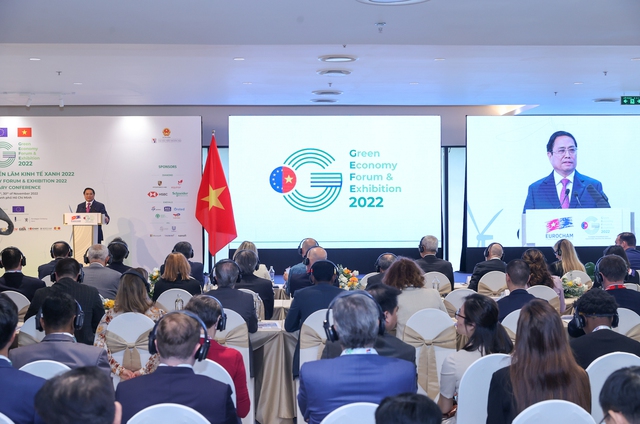 Thủ tướng Chính phủ Phạm Minh Chính đã dự khai mạc Diễn đàn và Triển lãm Kinh tế xanh GEFE 2022 tại thành phố Thủ Đức, Tp.HCM.