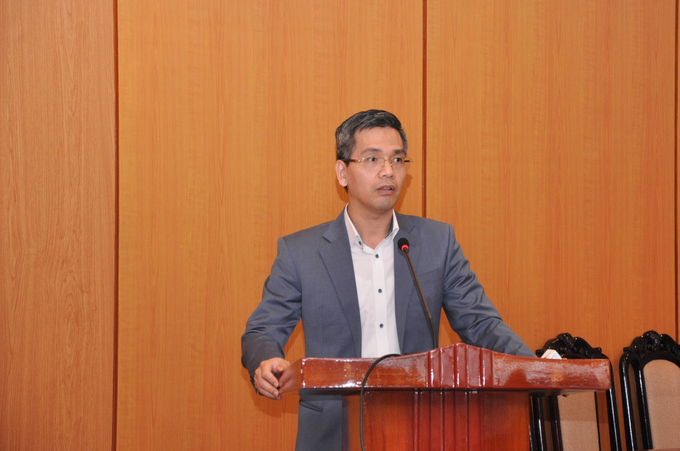 Thứ trưởng Bộ Tài chính Võ Thành Hưng phát biểu tại Hội nghị.