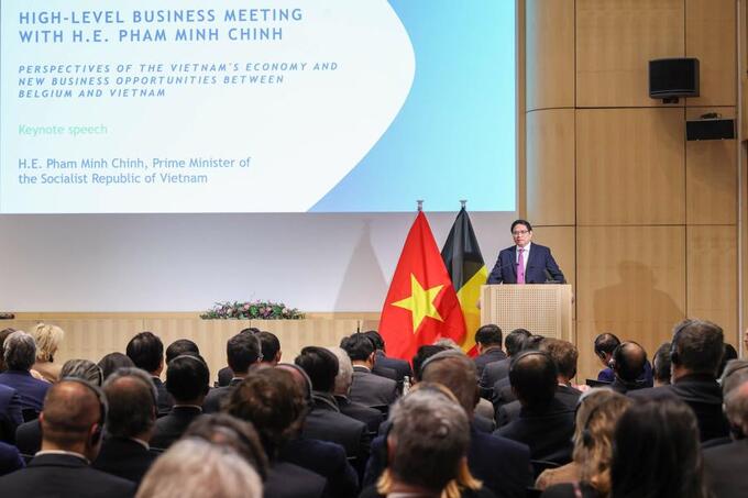 Thủ tướng đề nghị doanh nghiệp Bỉ và châu Âu kêu gọi thêm nhà đầu tư vào Việt Nam.