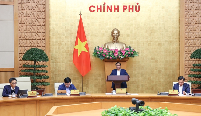 Thủ tướng Phạm Minh Chính chủ trì phiên họp Chính phủ chuyên đề xây dựng pháp luật tháng 12/2022.