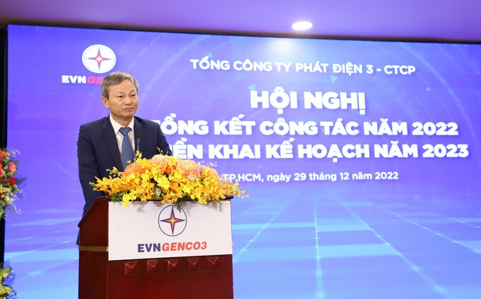 Ông Trần Đình Nhân – Tổng Giám đốc Tập đoàn Điện lực Việt Nam phát biểu chỉ đạo