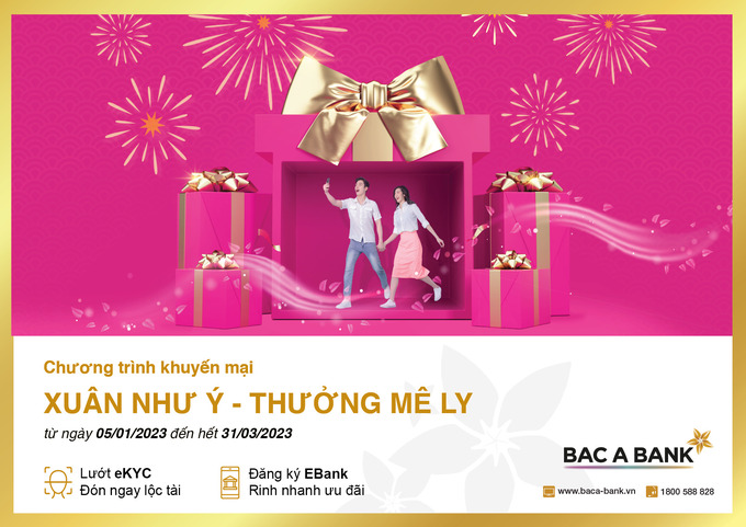 Đón xuân như ý – Nhận thưởng mê ly cùng BAC A BANK.