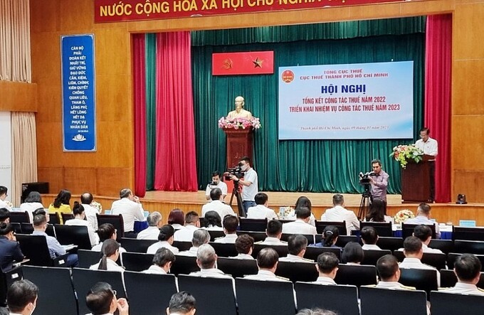 Tổng kết công tác thuế năm 2022 và triển khai nhiệm vụ công tác thuế 2023 của Tp.HCM. Ảnh Đỗ Doãn