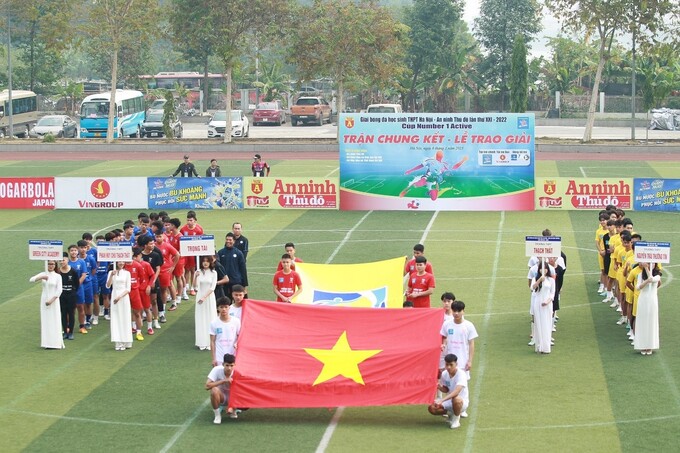 Chung kết giải bóng đá THPT Hà Nội - An ninh Thủ đô lần XXI năm 2022 diễn ra vào ngày 8/1/2023.