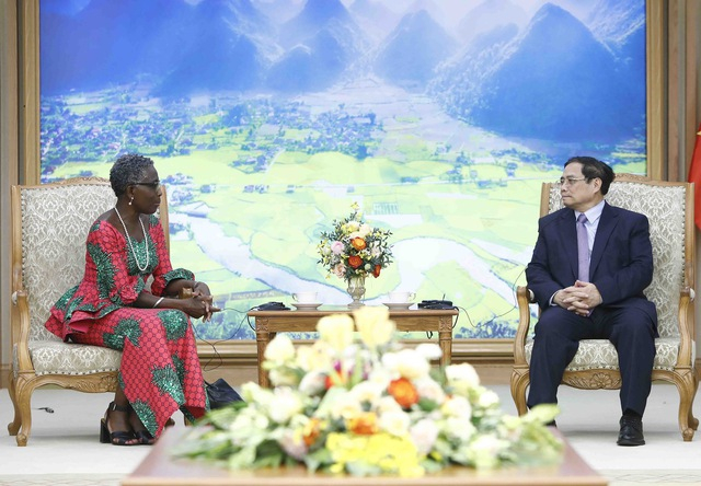 Thủ tướng Phạm Minh Chính tiếp Phó tổng Giám đốc Quỹ Tiền tệ Quốc tế (IMF) phụ trách khu vực châu Á - Thái Bình Dương, bà Antoinette Sayeh.