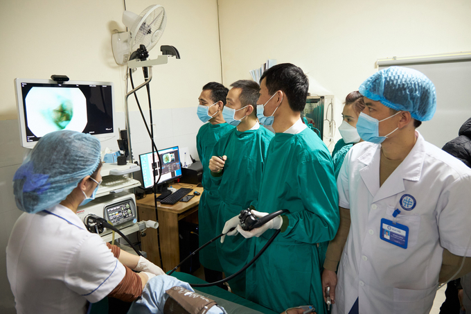 Qua công tác nội soi tiêu hóa, các Bác sĩ Bệnh viện Đa khoa Quang Thành đã phát hiện rất nhiều trường hợp bệnh nhân có dấu hiệu ung thư sớm.