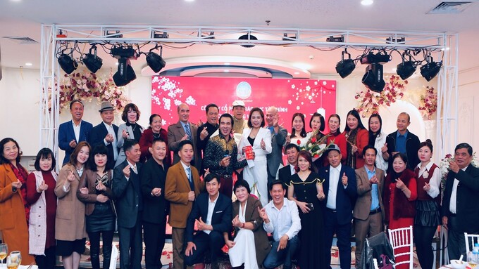 Tập thể Thanh Vân Group tại tiệc khai xuân Quý Mão 2023.