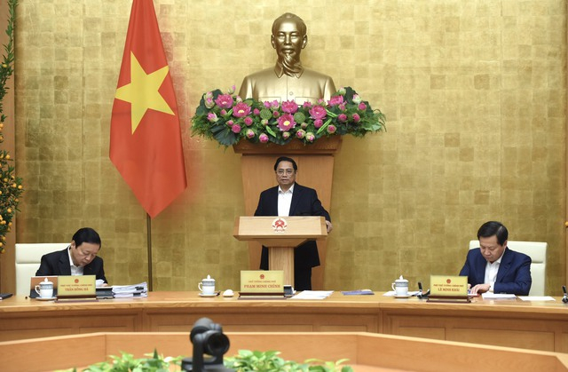 Thủ tướng Phạm Minh Chính chủ trì phiên họp Chính phủ thường kỳ tháng 1/2023.