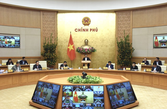 Thủ tướng Phạm Minh Chính chủ trì phiên họp Chính phủ thường kỳ tháng 1.