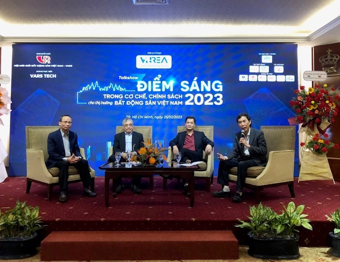 Tọa đàm Điểm sáng trong cơ chế, chính sách cho thị trường Bất động sản Việt Nam diễn ra tại Tp.HCM. Ảnh: Đại Việt.