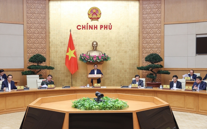 Thủ tướng Phạm Minh Chính chủ trì phiên họp Chính phủ thường kỳ tháng 2/2023.