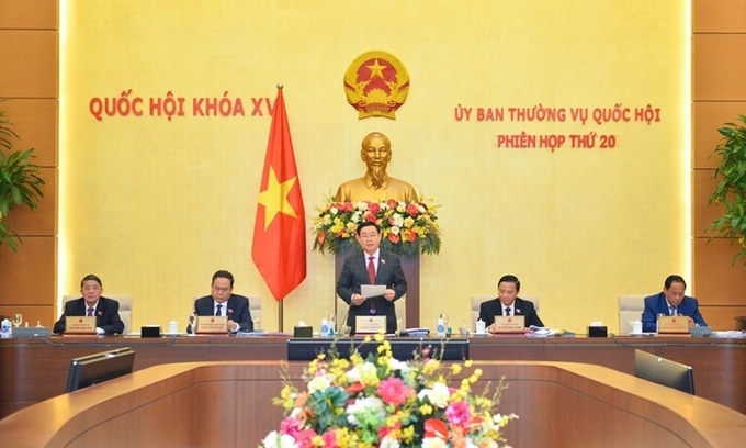 Phiên họp thứ 20 của Ủy ban Thường vụ Quốc hội. Ảnh: Phạm Thắng/nguoilambao.vn.