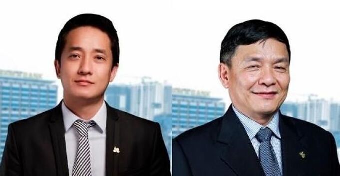 Ông Lê Quốc Duy (bên trái) và ông Dương Đình Thanh (bên phải) đồng loạt nộp đơn từ nhiệm vị trí Phó Tổng Giám đốc HBC.