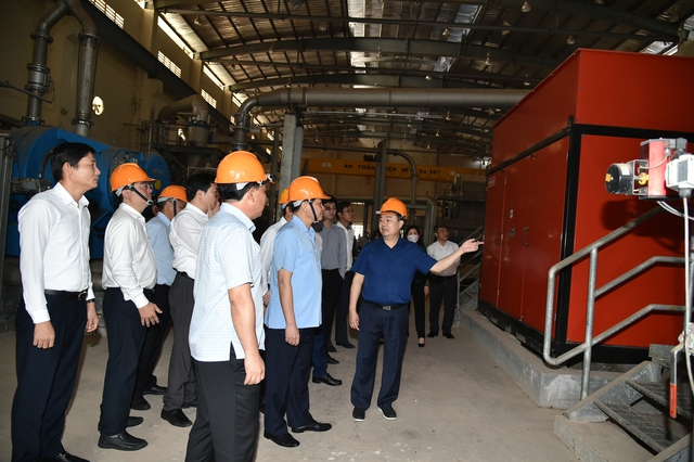 Phó thủ tướng Lê Minh Khái kiểm tra Dự án Nhà máy bột giấy Phương Nam.