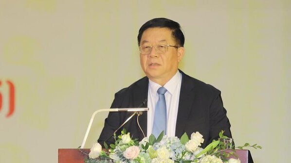Bí thư Trung ương Đảng, Trưởng Ban Tuyên giáo Trung ương Nguyễn Trọng Nghĩa phát biểu chỉ đạo, kết luận Hội nghị.