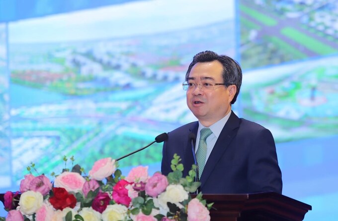 Ông Nguyễn Thanh Nghị, Ủy viên Ban chấp hành Trung ương Đảng, Bộ trưởng Bộ Xây dựng phát biểu tại Lễ công bố.