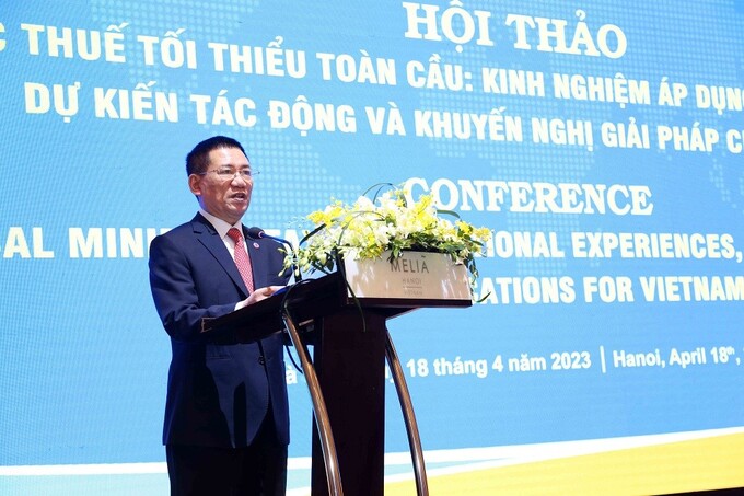 Bộ trưởng Bộ Tài chính Hồ Đức Phớc phát biểu khai mạc.