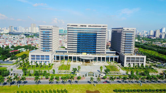 Chính phủ phê duyệt nơi đặt trụ sở của 36 bộ, ngành ở Hà Nội. (Ảnh: Trụ sở của Bộ Ngoại giao được xây dựng tại phường Mễ Trì - quận Nam Từ Liêm)