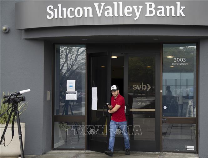 Trụ sở ngân hàng Silicon Valley Bank (SVB) ở Califronia, Mỹ. Ảnh: THX/TTXVN.