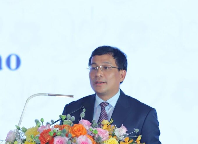 Ông Nguyễn Minh Vũ, Thứ trưởng Bộ Ngoại giao phát biểu tại Hội nghị.
