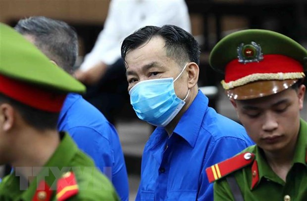 Bị cáo Nguyễn Ngọc Hai, cựu Chủ tịch UBND tỉnh Bình Thuận tại phiên tòa sáng 10/5. (Ảnh: TTXVN).