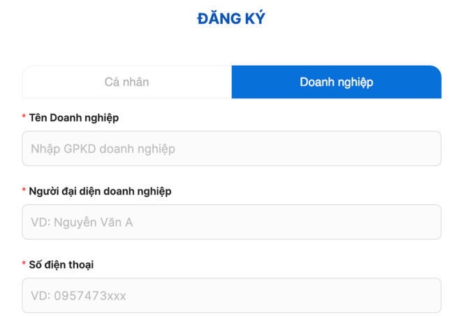 Doanh nghiệp vận tải được đặt lịch đăng kiểm qua app riêng.