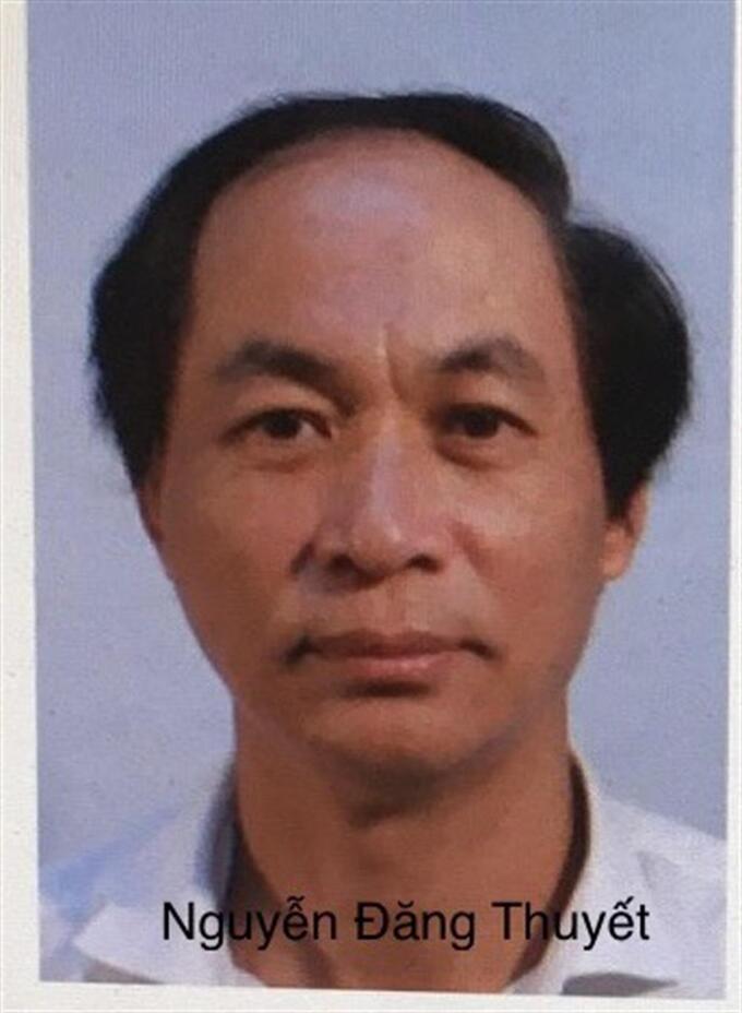 Bị can Nguyễn Đăng Thuyết nguyên Giám đốc Công ty TNHH Thành An Hà Nội.