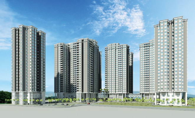 Phối cảnh dự án nhà ở xã hội Tân Kiên (Bình Chánh) do Công ty TNHH Thương mại Xây dựng Lê Thành làm chủ đầu tư.