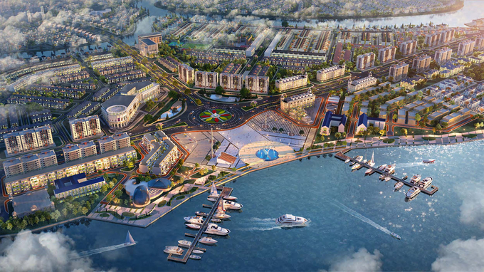 Phối cảnh dự án Aqua City do Navoland làm chủ đầu tư.