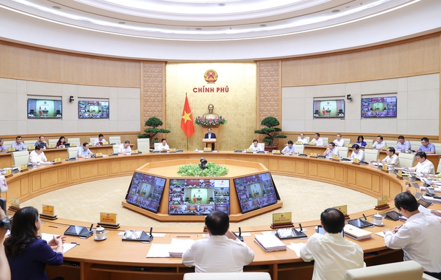 Thủ tướng Chính phủ Phạm Minh Chính chủ trì hội nghị trực tuyến toàn quốc Chính phủ với các địa phương và phiên họp Chính phủ thường kỳ tháng 6/2023.