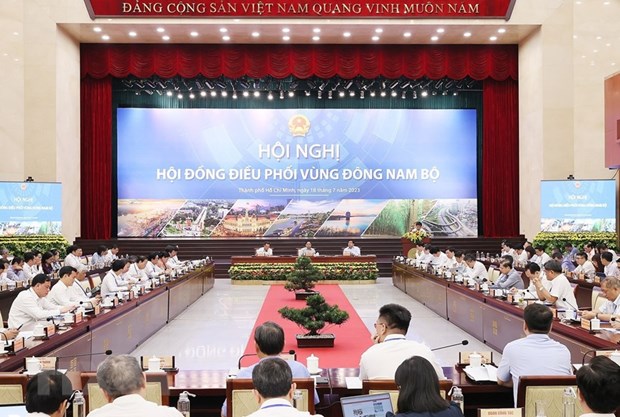 Thủ tướng Phạm Minh Chính, Chủ tịch Hội đồng điều phối vùng Đông Nam Bộ, chủ trì Hội nghị lần thứ nhất của Hội đồng.