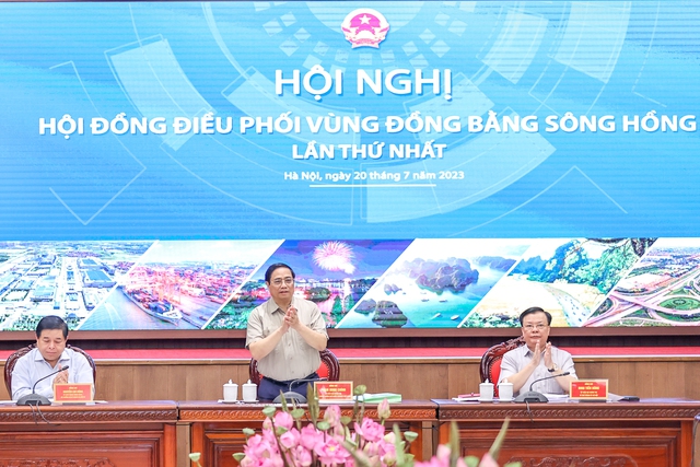 Thủ tướng Phạm Minh Chính, Chủ tịch Hội đồng điều phối Vùng đồng bằng sông Hồng.