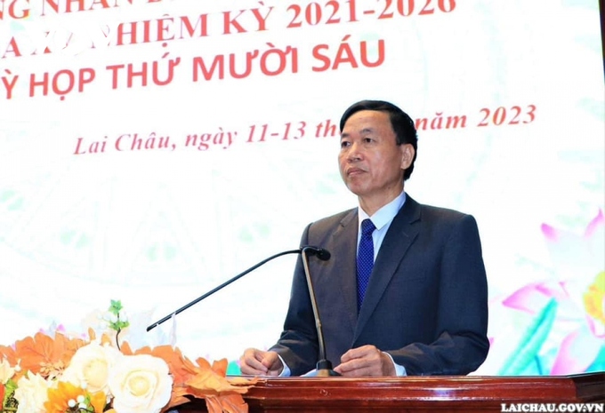 Ông Lê Văn Lương giữ chức Chủ tịch UBND tỉnh Lai Châu.