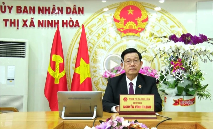 Chủ tịch UBND TX Ninh Hòa Nguyễn Vĩnh Thạnh.