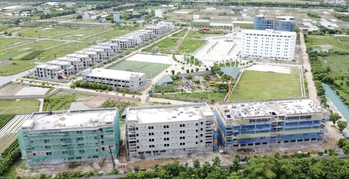 Dự án Trường Đại học Tài chính Ngân hàng Hà Nội đã xây dựng nhiều hạng mục thuộc dự án khi chưa được cấp phép xây dựng.