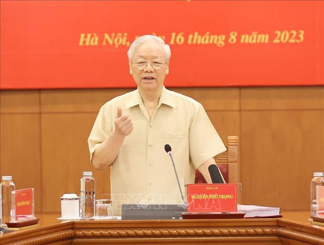 Tổng bí thư Nguyễn Phú Trọng. (Ảnh: TTXVN)