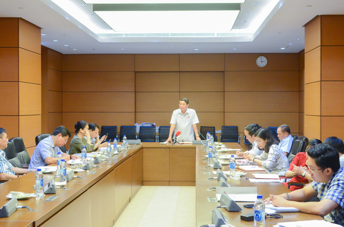 Phó chủ tịch Quốc hội Nguyễn Đức Hải chủ trì buổi làm việc với Thường trực Ủy ban Tài chính, Ngân sách của Quốc hội về tình hình tổ chức triển khai giám sát việc thực hiện các nghị quyết của Quốc hội về hoàn thuế GTGT.