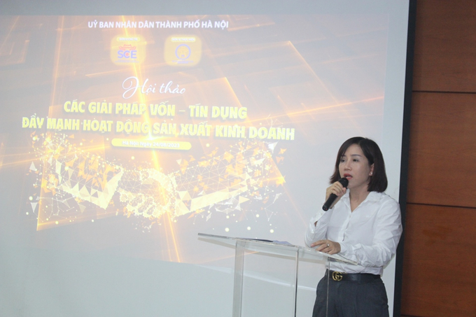 Phó Giám đốc Trung tâm Hỗ trợ Doanh nghiệp Hà Nội Đặng Thị Hương.