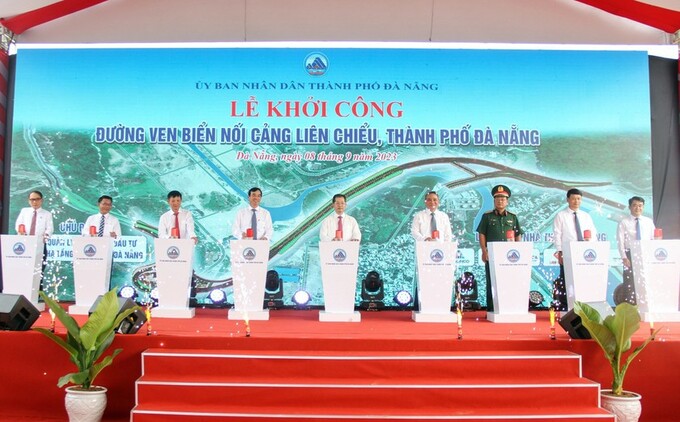Đà Nẵng khởi công đường ven biển hơn 1.200 tỷ đồng nối cảng Liên Chiểu.