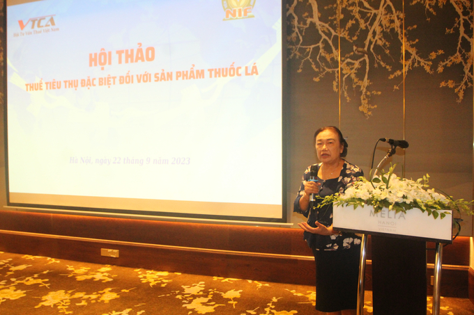 Bà Nguyễn Thị Cúc, Chủ tịch Hội Tư vấn Thuế Việt Nam.