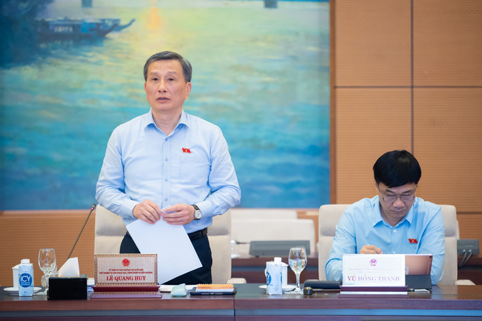 Chủ nhiệm Ủy ban Khoa học, Công nghệ và Môi trường Lê Quang Huy.