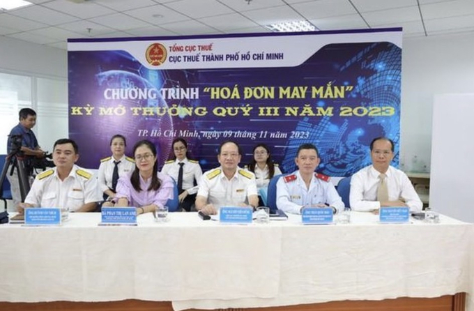 Cục Thuế Tp. HCM tìm ra chủ nhân của 14 hóa đơn may mắn quý 3/2023 (ảnh: internet)