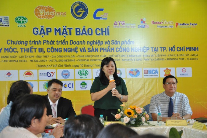 Bà Nguyễn Thị Kim Ngọc - Phó Giám đốc Sở Công Thương Tp.HCM phát biểu trong buổi họp báo.