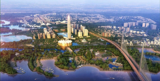 Phối cảnh dự án thành phố thông minh với vốn đầu tư 4,2 tỷ USD tại Đông Anh.