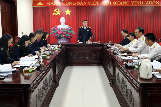 Phó tổng cục trưởng Tổng cục Thuế Mai Sơn làm việc với Cục Thuế Ninh Bình.