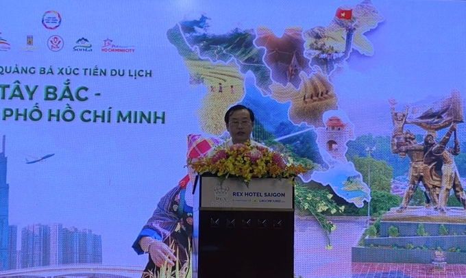 Phó Chủ tịch UBND tỉnh Điện Biên Vừ A Bằng mong muốn qua Hội nghị này sẽ có thêm nhiều liên kết, hợp tác thúc đẩy du lịch các tỉnh Tây Bắc phát triển